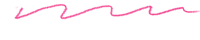 a pink wavy line on a black background